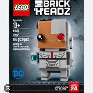 LEGO BRICK'H'EADZ JUSTICE LEAGUE "Cyborg" 41601 UNOPENED.